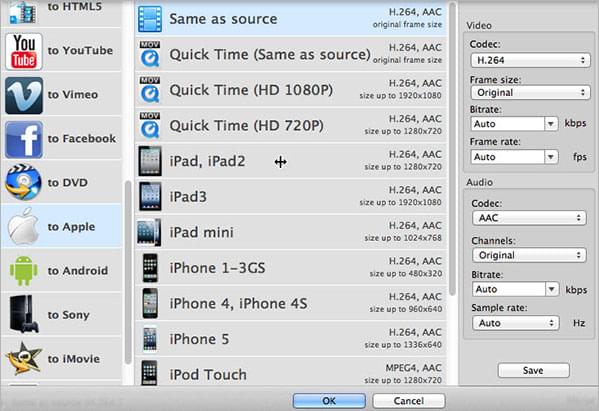 sorting video by fps mac