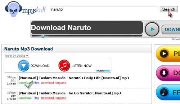 descargar MP3 de Naruto